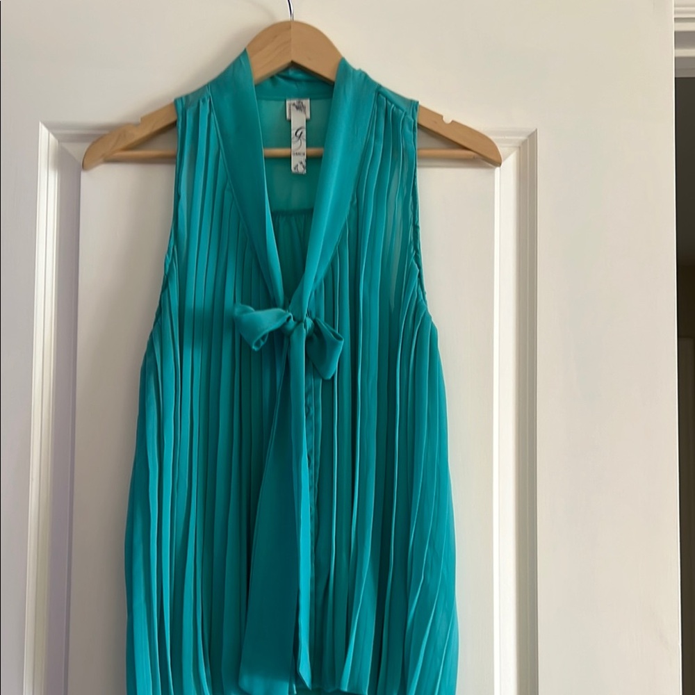 Women's Teal Sleeveless Top